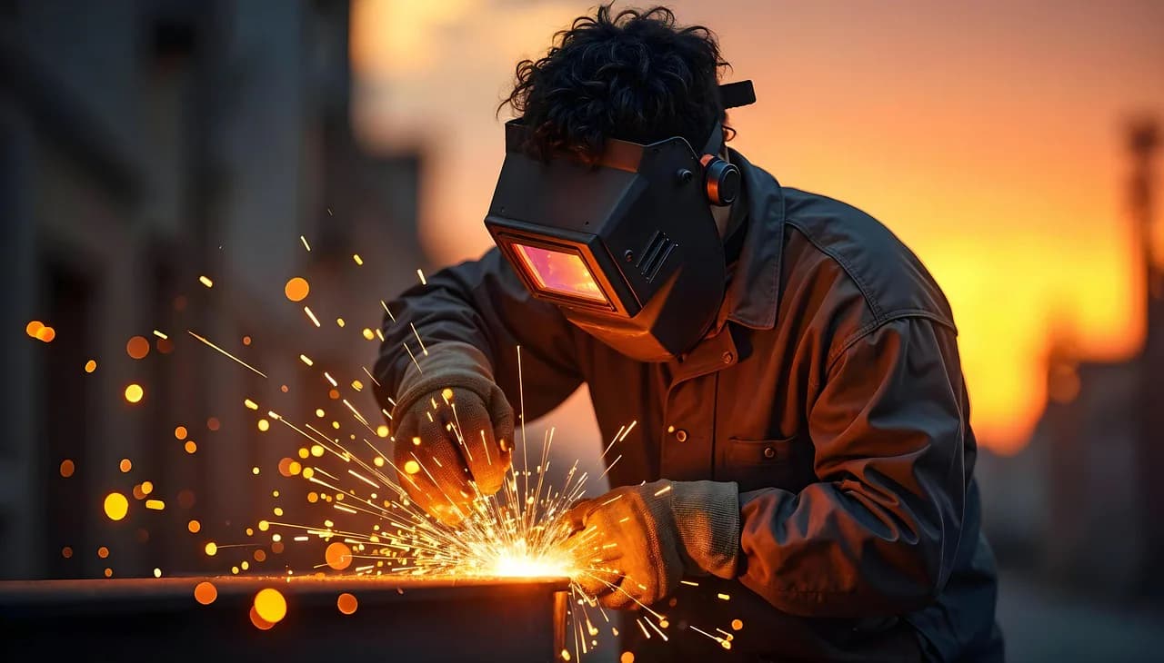 zelfstandige brandwacht Manschap A/B houdt toezicht op industriële werkzaamheden